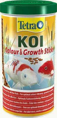 Tetra KoiSticks Growth 1л, корм для прудовых рыб, гранулы для роста