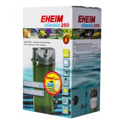 Внешний фильтр EHEIM classic 250 (2213020) с губками для аквариумов до 250л (440л/ч) (не оферта, цена и наличие подтверждается)