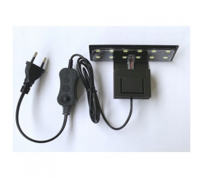 Аквариумный светодиодный светильник ALEAS X3 LEDx12, 5w, черный