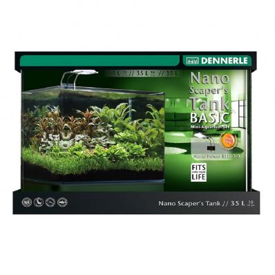 Аквариум Dennerle Nano Scaper's Tank Basic LED 5.0, 35 л (в комплекте фильтр и освещение)