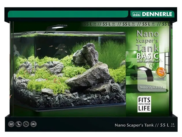 Аквариум Dennerle Nano Scaper's Tank White Glass 55 л из осветленного стекла