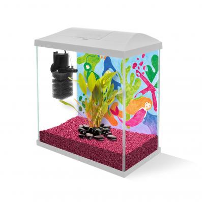 Аквариум детский LEDDY MINI 30 белый/ 12.6л прямой