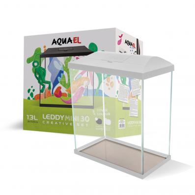 Аквариум детский LEDDY MINI 30 белый/ 12.6л прямой