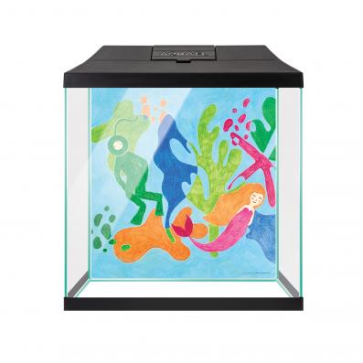 Аквариум Aquael LEDDY MINI 30 черный,12,6 л прямой