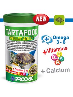 корм для черепах TARTAFOOD PELLET ADULT 1200ml(260g)