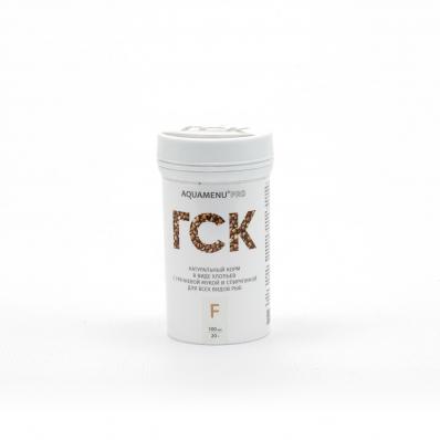 Корм ГСК F AQUAMENU PRO 100 мл (20 г), ежедневный хлопьевидный корм с гречневой мукой и спирулиной