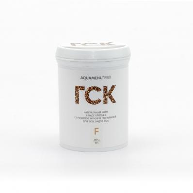 Корм ГСК F AQUAMENU PRO 250 мл (50 г), ежедневный хлопьевидный корм с гречневой мукой и спирулиной
