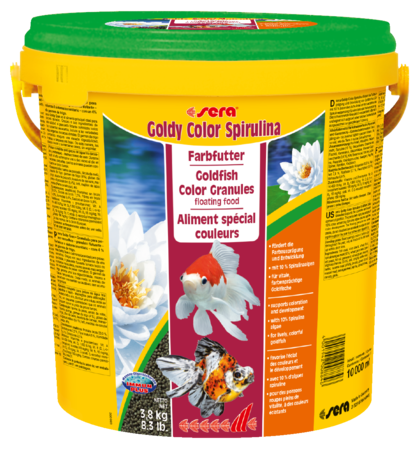 Корм для рыб SERA Goldy Color Spirulina 10 л (3,8 кг) ведро не оферта, наличие и актуальная цена подтверждается